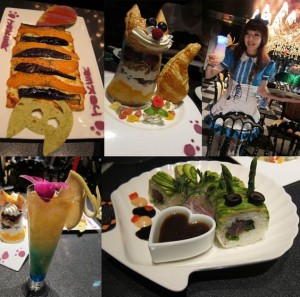 Alice in Wonderland Cafe Japan Food and Waitress
