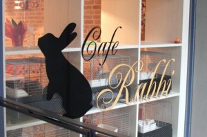 Cafe Rabbit Japan Window Sign