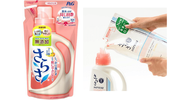 Pink Brand of detergent in Japan