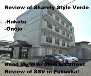 My wife and I's current review of SSV Sharely Style Verde in Fukuoka, Japan